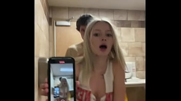 Public Blonde Fucks In Bathroom! Full video on www.ericamarie.us!