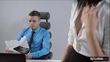 Hardcore Sexy secretary Sheri Vi seduces her boss and fucks him