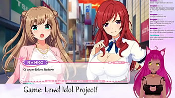 Ahegao VTuber LewdNeko Plays Lewd Idol Project Vol. 1 Part 2