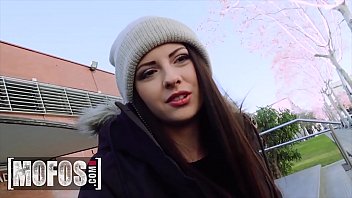 Cock-riding Italian Teen (Rebecca Volpetti) Getting Her Ass Fucked In Public - MOFOS