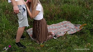 Big-dick Naughty Picnic - Amateur Couple Outdoors Fuck - Alisa Lovely