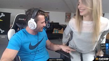 Cum twitch streamer cums and eats her cream