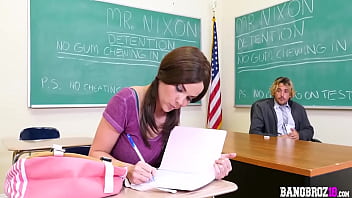 Cum-in-mouth Dillion Harper In Classroom Fucking