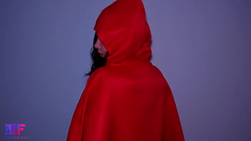 Point-of-view The sexiest Little Red Riding Hood Miss Fantasy. Halloween 2022