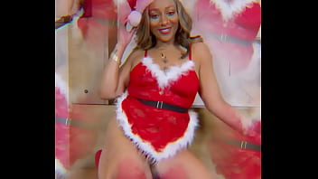 Tits Divine Claus teasing Christmas titties in lingerie