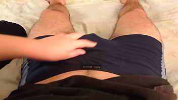 Teen Jerking off a big dick to a guy. Moans - LuxuryOrgasm