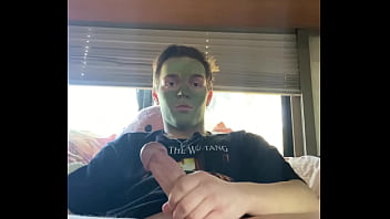 School Fit Guy Strokes His Cock While Doing Skin Care Routine - Instagram: @joshuaaalewisss