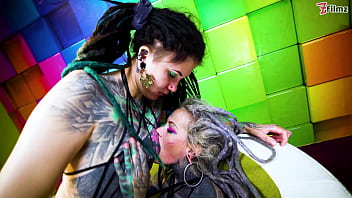 Dreadlocks Tattoo couple HARD POV SEX - ANAL fuck, gapes, sloppy BJ, anal creampie, female orgasm