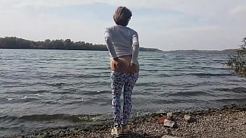 Big-dick I took a beautiful slut to a quiet place by the river and made her suck my cock and lick my balls until I cum in her fucking mouth, filling it full of cum