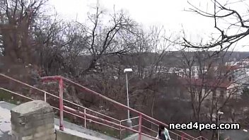 Lovely Lovely Irene Peeing Outdoor