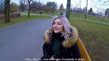 Tits Cute teen swallows hot cum for cash - extreme public blowjob by Eva Elfie