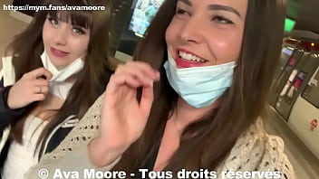 Salope-francaise Ava Moore - On suce un étudiant dans les toilettes d'un parc à Lyon avec Luna Rival - PORNO REALITE