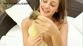 Sex Beautiful brunette bates with corn cob