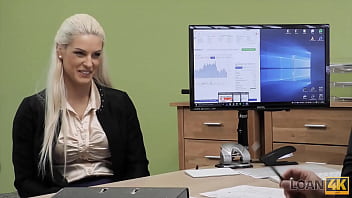 Blowjob LOAN4K. Creditor permits MILF to have fun with his dick in the office