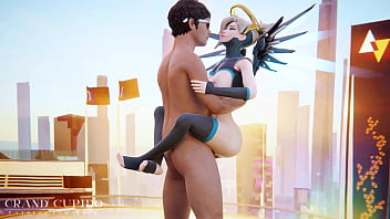 Hentai Mercy Fuck on the Roof