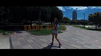 Cute TRAVEL SHOW ASS DRIVER - Valencia. Turia park with Sasha Bikeeva. Jardín del Turia Part 4