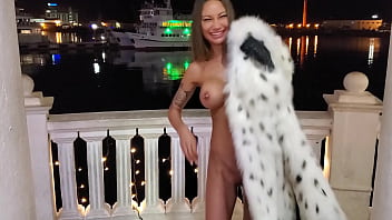 Tattoo Angel Monika Fox Walks Naked On The Waterfront In Sochi