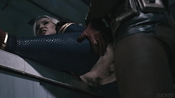 Face-fuck Wicked - Deadpool Fucks Captain Marvel Hard FULL SCENE - Kenzie Taylor