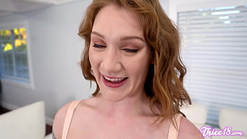 Booty Thicc18 - Aria Kai - Casting and Creampie Thick Big Booty Redhead PAWG