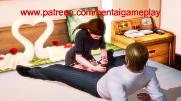 Hentai-porn Cute lady in skirt has sex with a man in a hotel hentai animation video