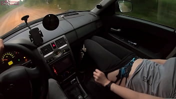 Outside Teen hitchhiker girl fucks a stranger for a free ride!